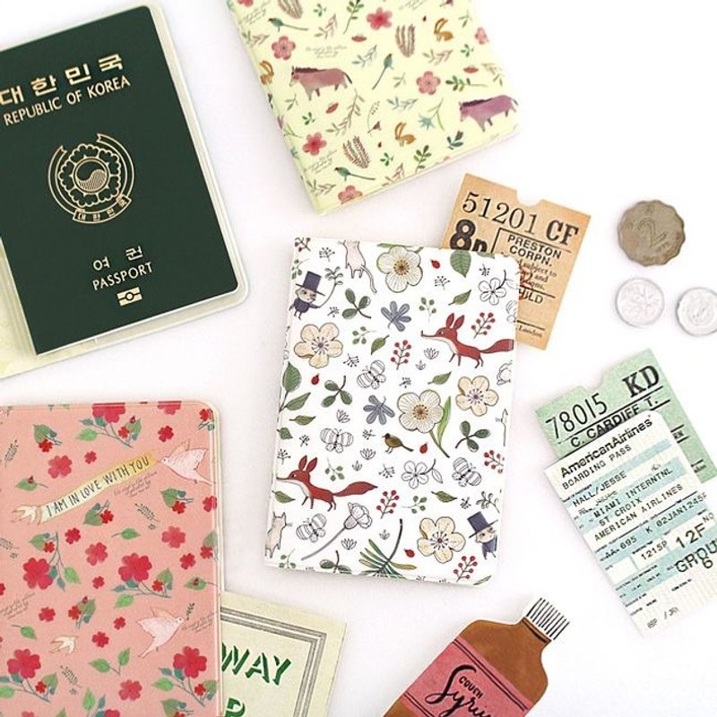 indigo-柳林风声软质护照套-香草白,IDG09755 - 护照夹/护照套 - 塑料 白色