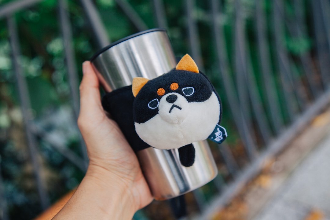 小米柴犬饮料提袋吊饰 黑柴 / 独家原创设计 环保 - 随行杯提袋/水壶袋 - 其他人造纤维 黑色