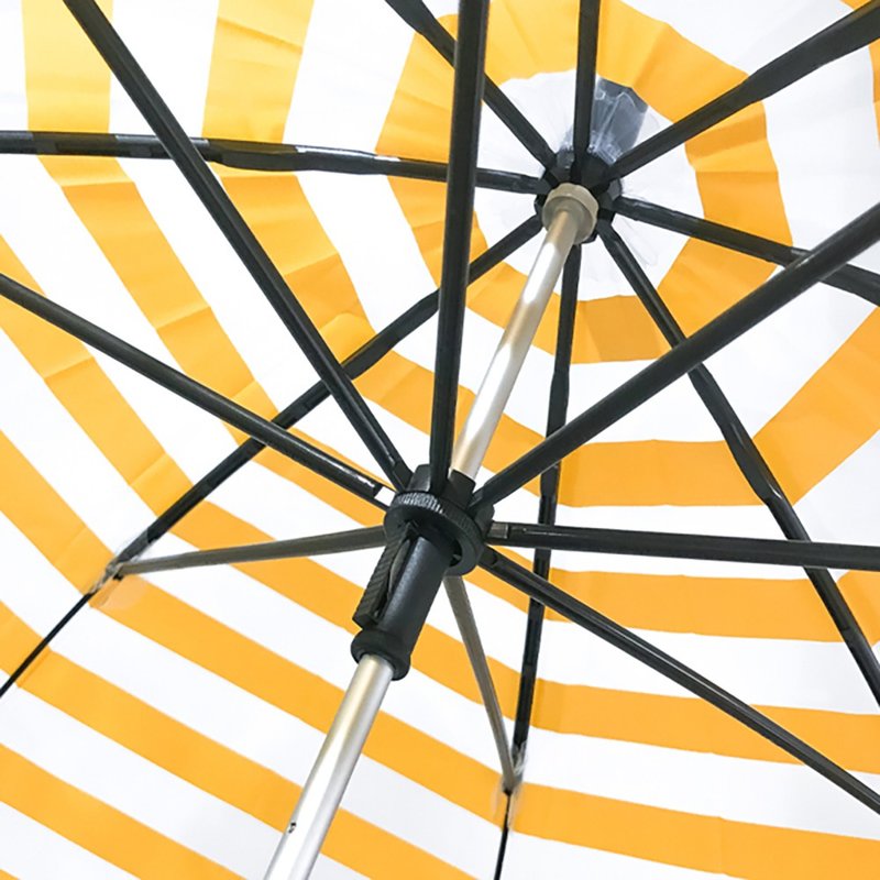 Evereon 可替换式环保轻量伞F10-111(条纹黄) - 雨伞/雨衣 - 环保材料 黄色