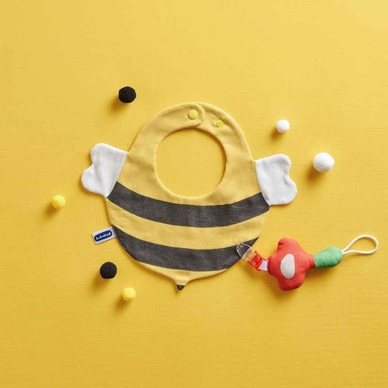 蜜蜂造型兜兜组 - 围嘴/口水巾 - 棉．麻 