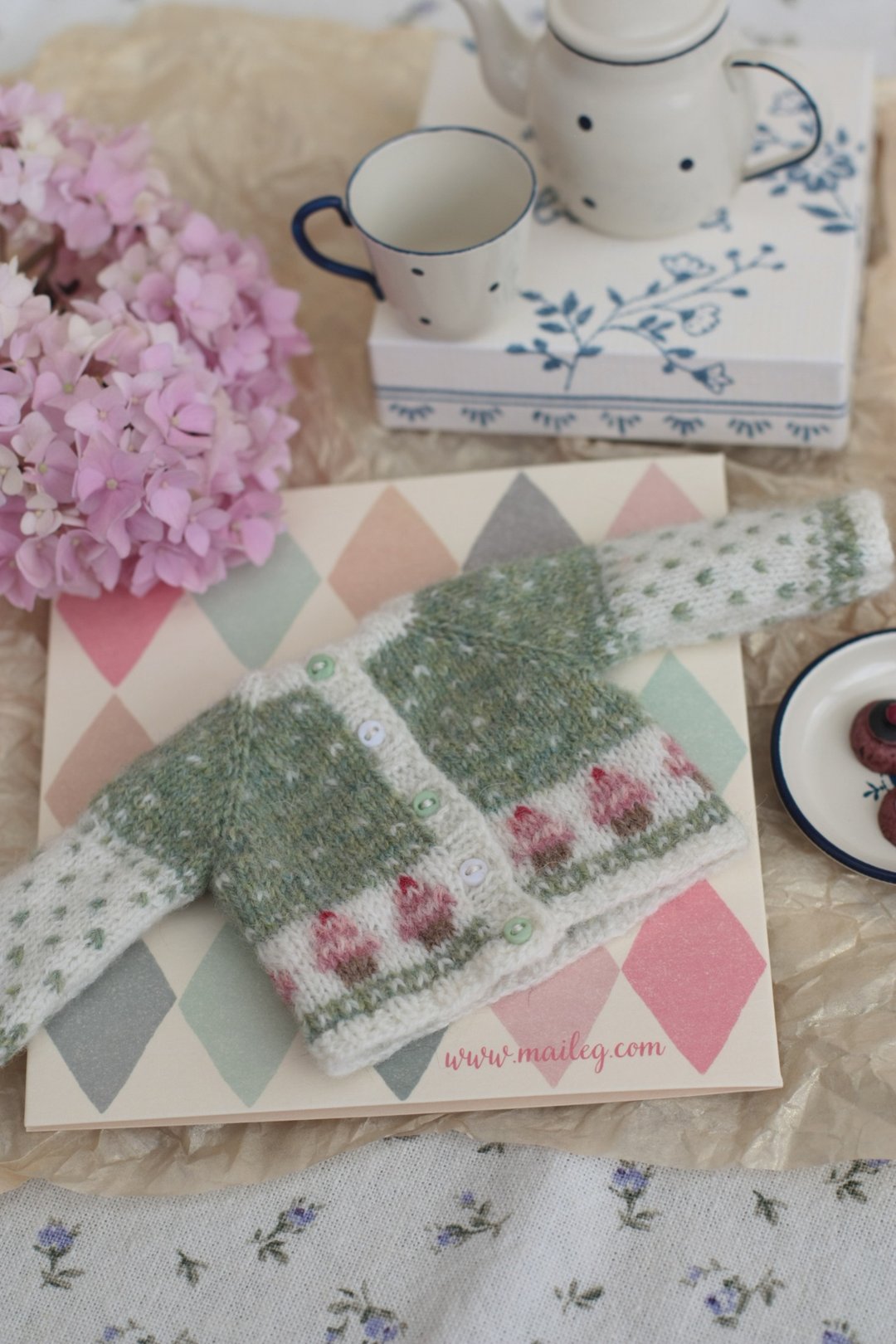 Sweater for Blythe Cupcake - 玩偶/公仔 - 羊毛 绿色