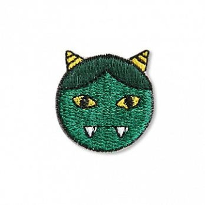 【京东都KYO-TO-TO】和片(ワッペン)_绿鬼_绣片 - 编织/刺绣/羊毛毡/裁缝 - 绣线 绿色