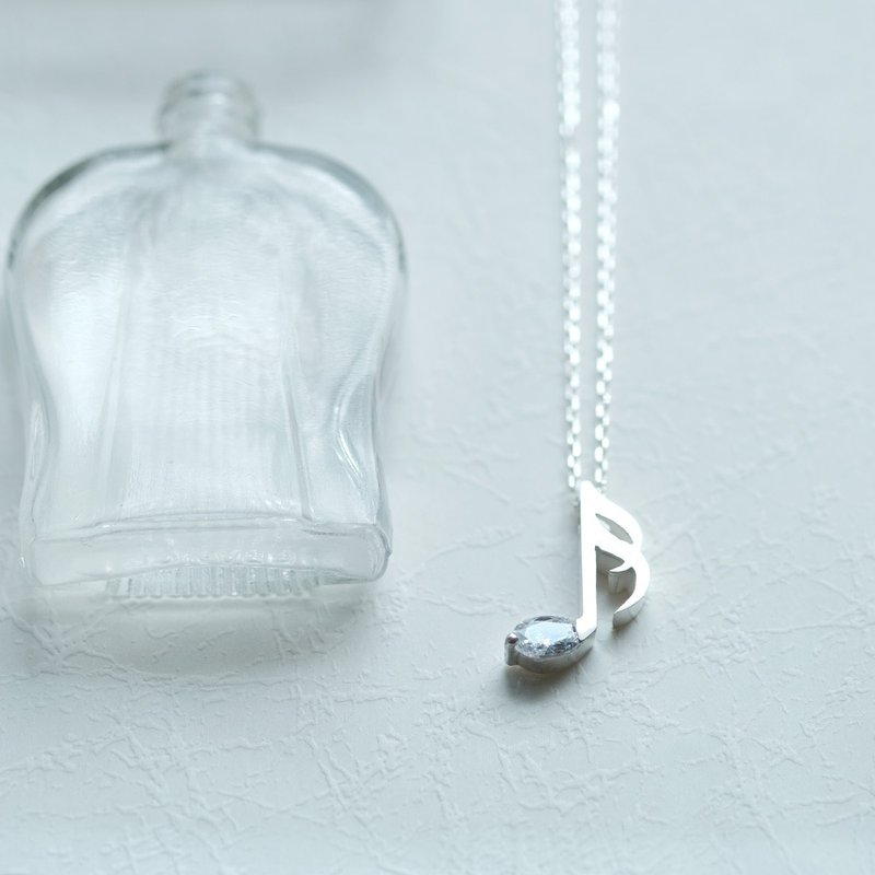 16号音符项链银925 - 项链 - 其他金属 银色