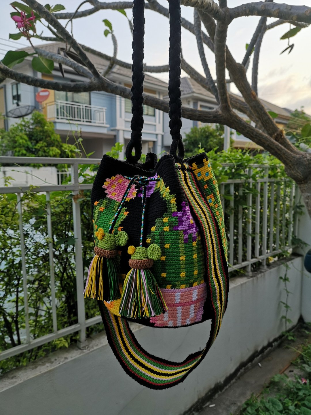 WayuuCactusBags - 手提包/手提袋 - 聚酯纤维 