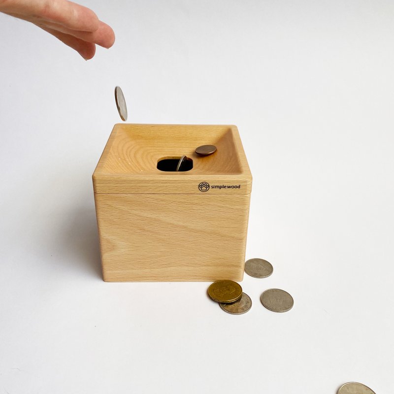 福利品专区 零钱盒 碗架 2格原木收纳架 - 收纳用品 - 木头 卡其色