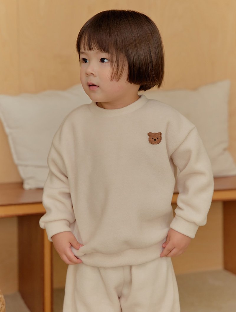 【新品】奶霜柔感 - 暖暖云棉运动套装长袖韩国童装-K67709 - 童装上衣 - 棉．麻 多色