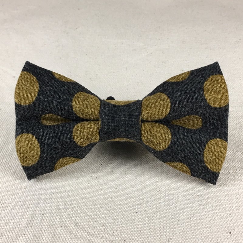 Mr.Tie 手工缝制领结 Hand Made Bow Tie 编号142 - 领带/领带夹 - 棉．麻 橘色