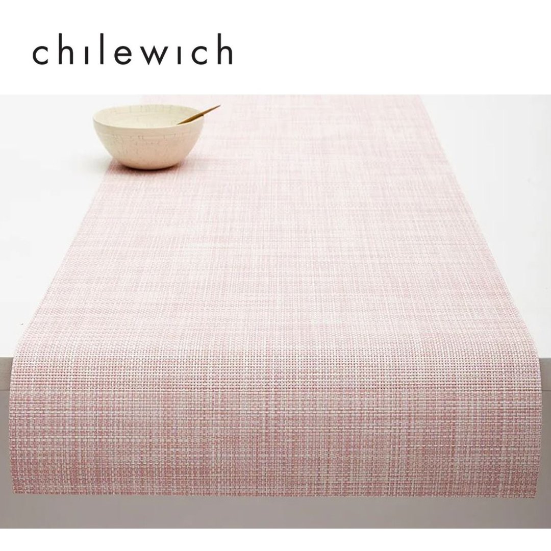 Mini Basketweave 细网系列-桌旗36x183cm(粉红/BLUSH) - 餐垫/桌巾 - 塑料 粉红色
