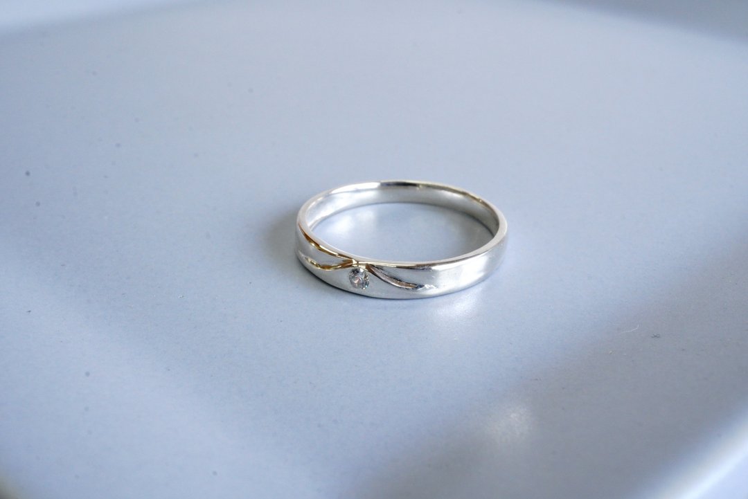 shape ring 164 - 戒指 - 其他金属 银色