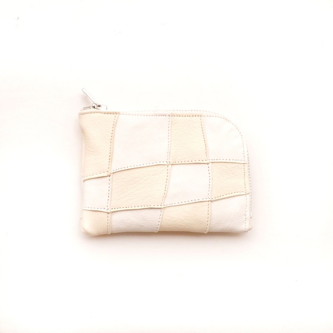 random leather wallet11/皮革/L型/迷你钱包/零钱包/卡片夹/sw001_11 - 零钱包 - 真皮 白色