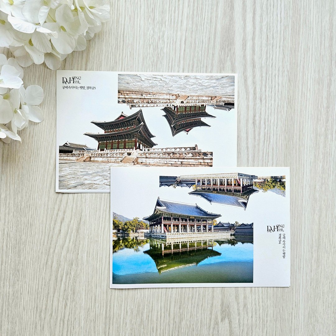 东方花纹纸贴纸_景福宫风景 - 贴纸 - 纸 