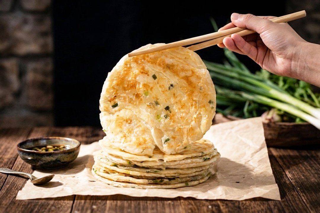 手工葱抓饼(葱量倍增)(5片) 140g+/-5% - 零食/点心 - 新鲜食材 绿色