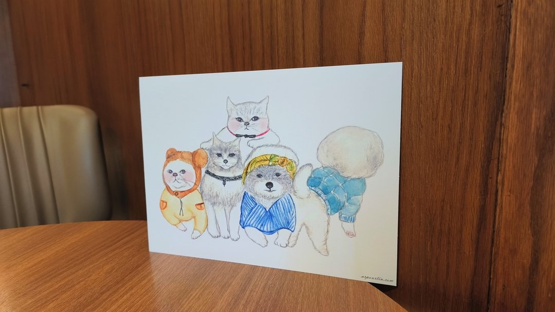 装饰画/猫/海报/装饰画片/居家布置/手绘 - 摆饰 - 纸 