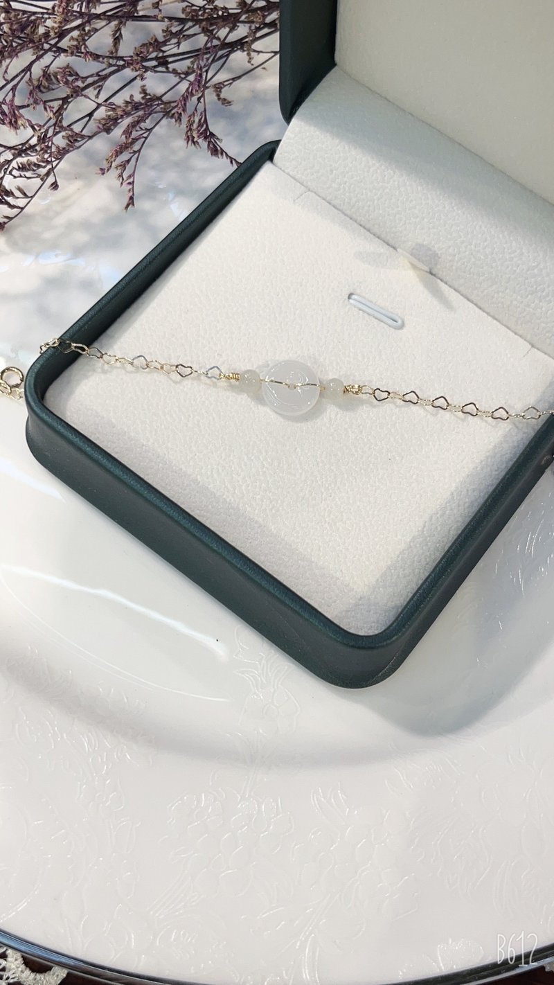 皎月白翡手链 - 手链/手环 - 玉石 