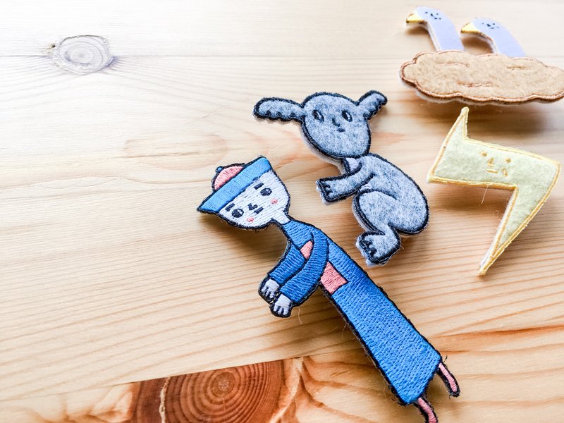 绣绣胸章三入组！ - 胸针 - 绣线 多色