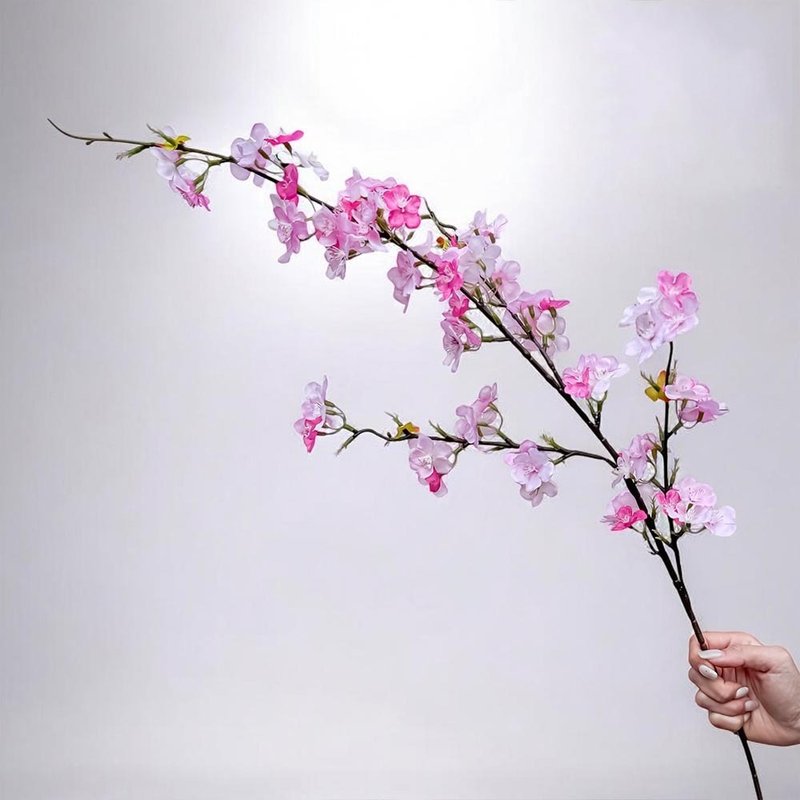 上野初恋樱花仿真花花材(1入组) 粉樱花 - 摆饰 - 塑料 黄色