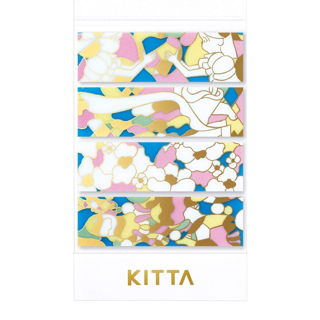 【KING JIM】KITTA随身携带和纸胶带 Clear透明/金箔 玻璃窗花 - 贴纸 - 塑料 多色