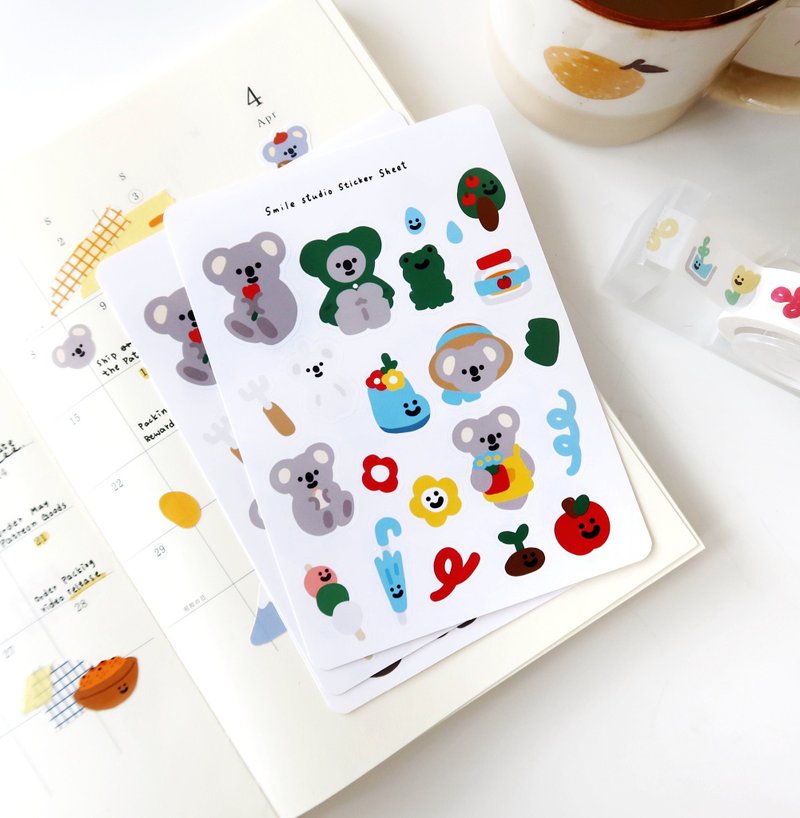 Kala Koala 春装 光面贴纸套组 - 贴纸 - 纸 