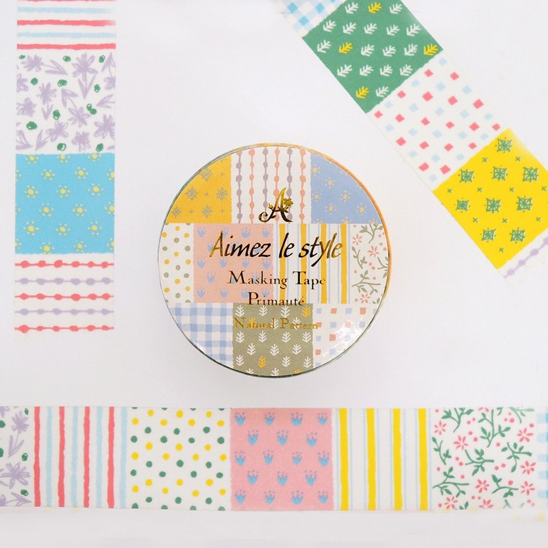 Aimez le style纸胶带-自然图案<A04581> - 纸胶带 - 纸 多色