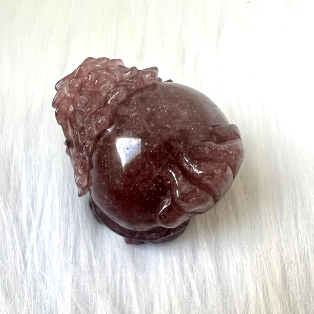红草莓晶龙龟 | 水晶 | 水晶龙龟 | 水晶摆件 - 摆饰 - 水晶 红色