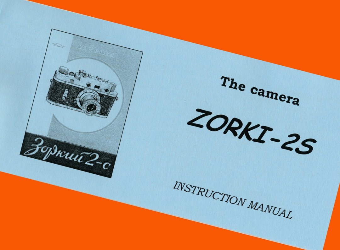 ZORKI-2S 苏联徕卡复制 35 毫米底片相机英文手册说明书说明书 - 相机 - 纸 