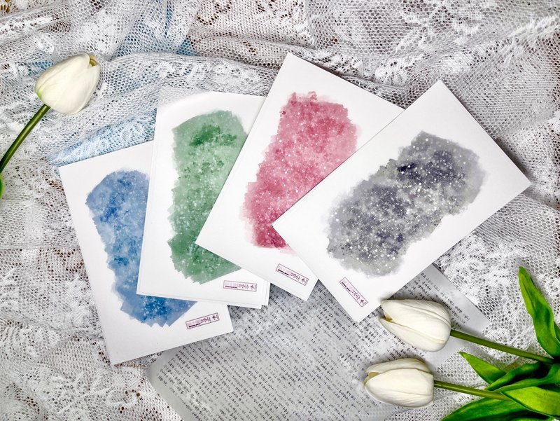 （雾面透明贴纸）大水刷4种 - 贴纸 - 防水材质 多色