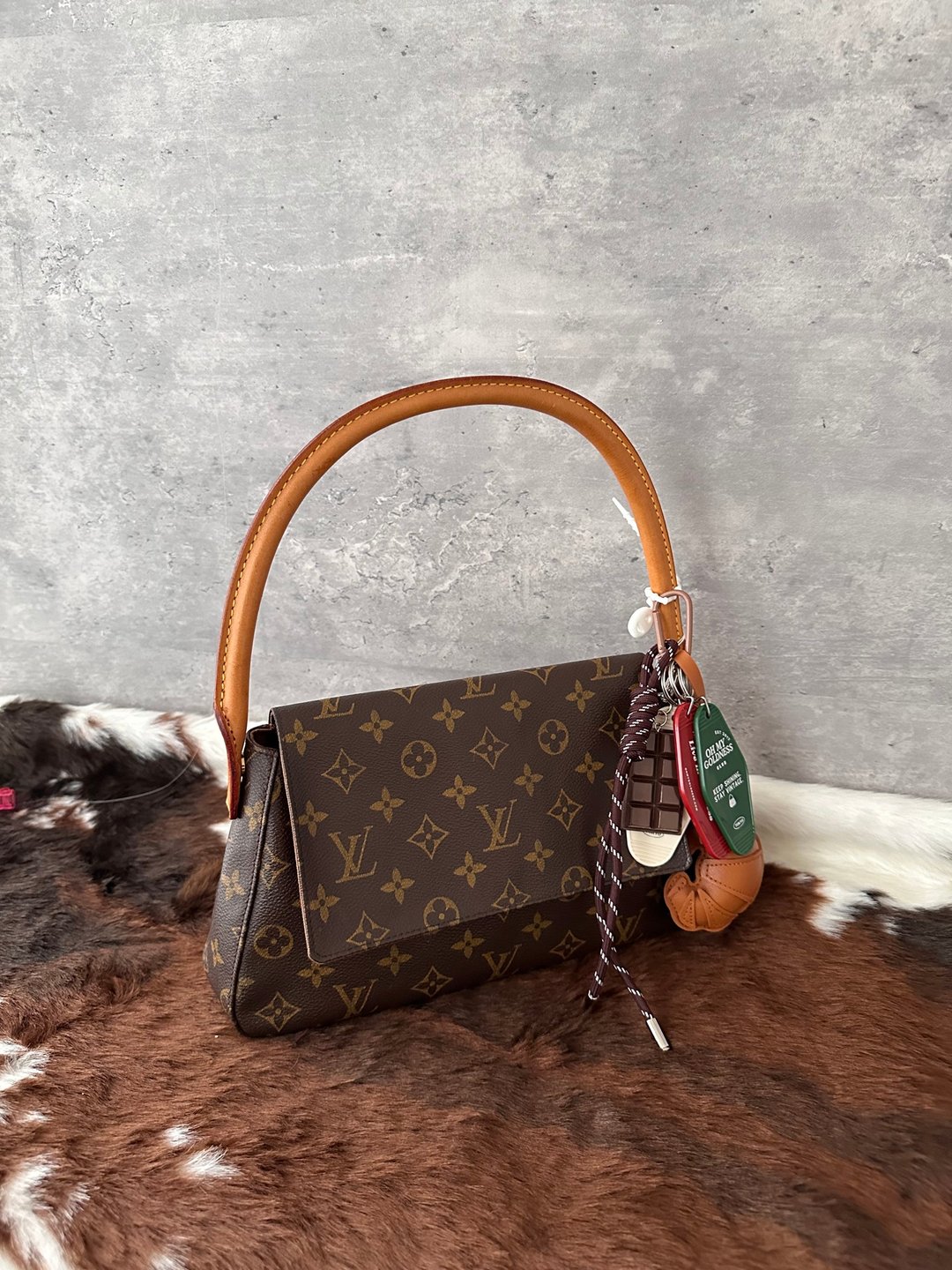 中古包 LOUIS VUITTON 路易威登 Small Looping 肩背包 - 手提包/手提袋 - 其他材质 咖啡色