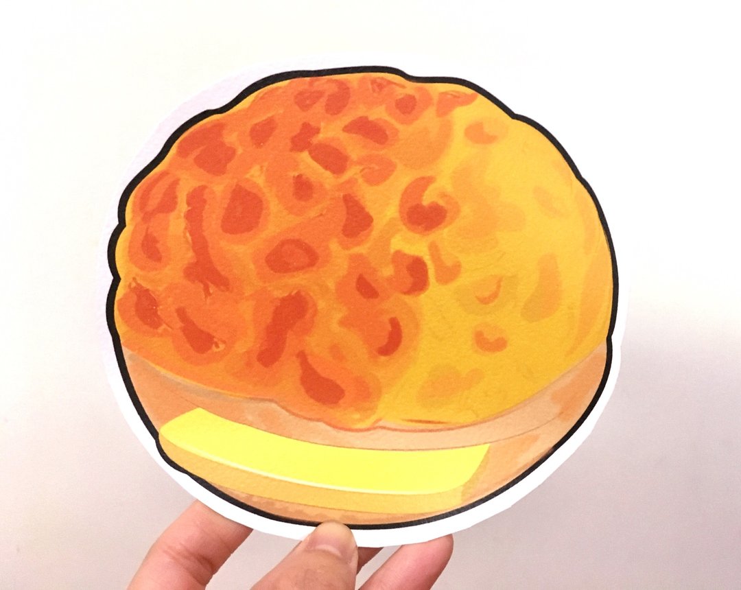 菠萝油造型明信片 - 卡片/明信片 - 纸 