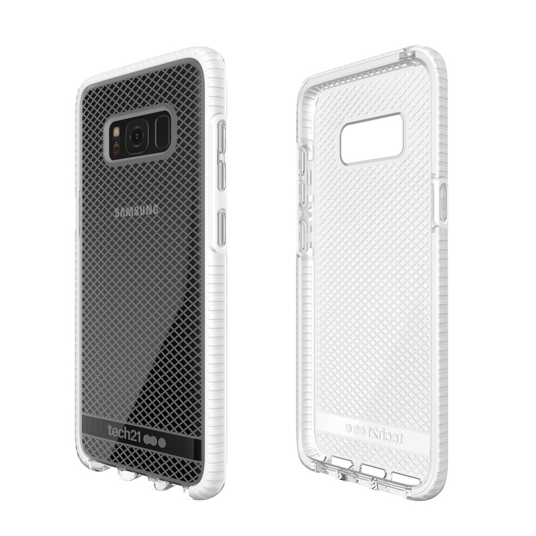 Tech 21 英国超冲击 Evo Check Samsung S8 防撞软质格纹保护壳- 透白（5055517375603） - 其他 - 其他材质 白色