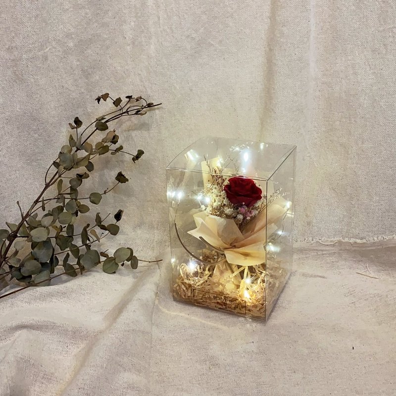 情人节花礼/小资首选/生日礼物_永生花束|闪亮系列永生玫瑰小花礼 - 干燥花/捧花 - 植物．花 