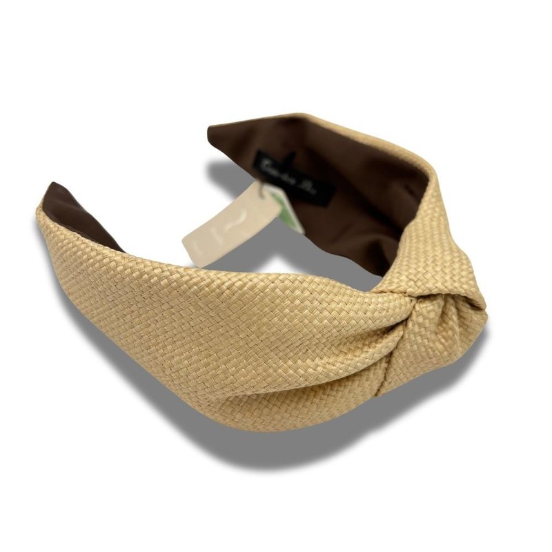 COMPLEX BIZ 优雅硬挺布面 黄色 发箍 - 发饰 - 其他材质 多色