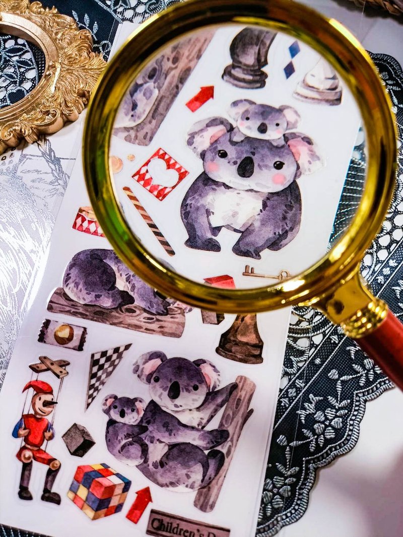 KR524無尾熊_koala C/  轉印貼 - 贴纸 - 塑料 
