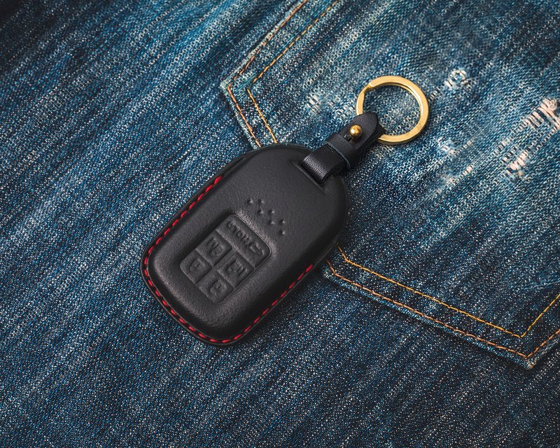 本田 HONDA CRV CRV5 HRV Odyssey Fit City汽车钥匙包 - 钥匙链/钥匙包 - 真皮 黑色