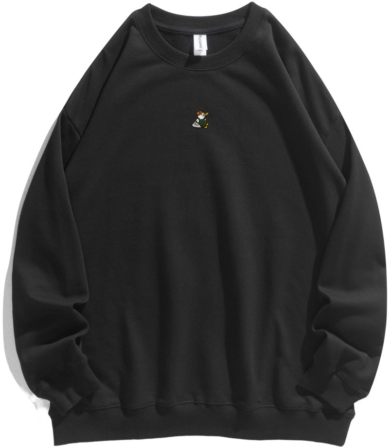 宽版320克圆领卫衣-剁剁好朋友系列【乖乖Fury】刺绣款 - 女装上衣 - 棉．麻 