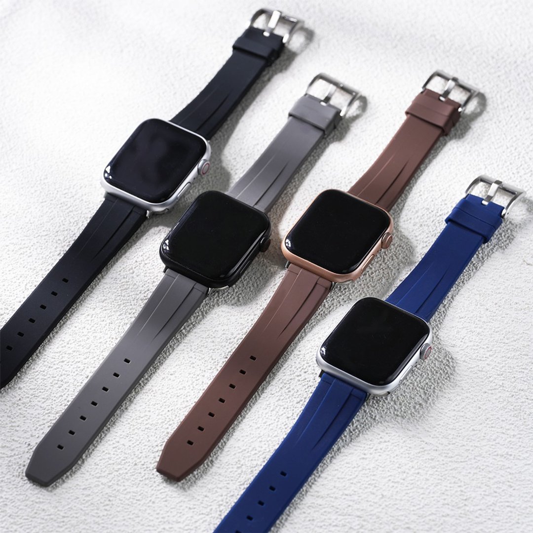 Apple watch - 【夏日系列】防水硅胶苹果表带 表带 - 表带 - 硅胶 灰色