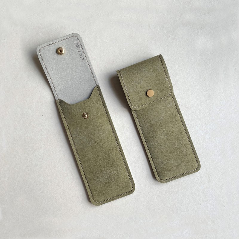 Pocket 质感笔袋 - 拼色 - 铅笔盒/笔袋 - 人造皮革 绿色