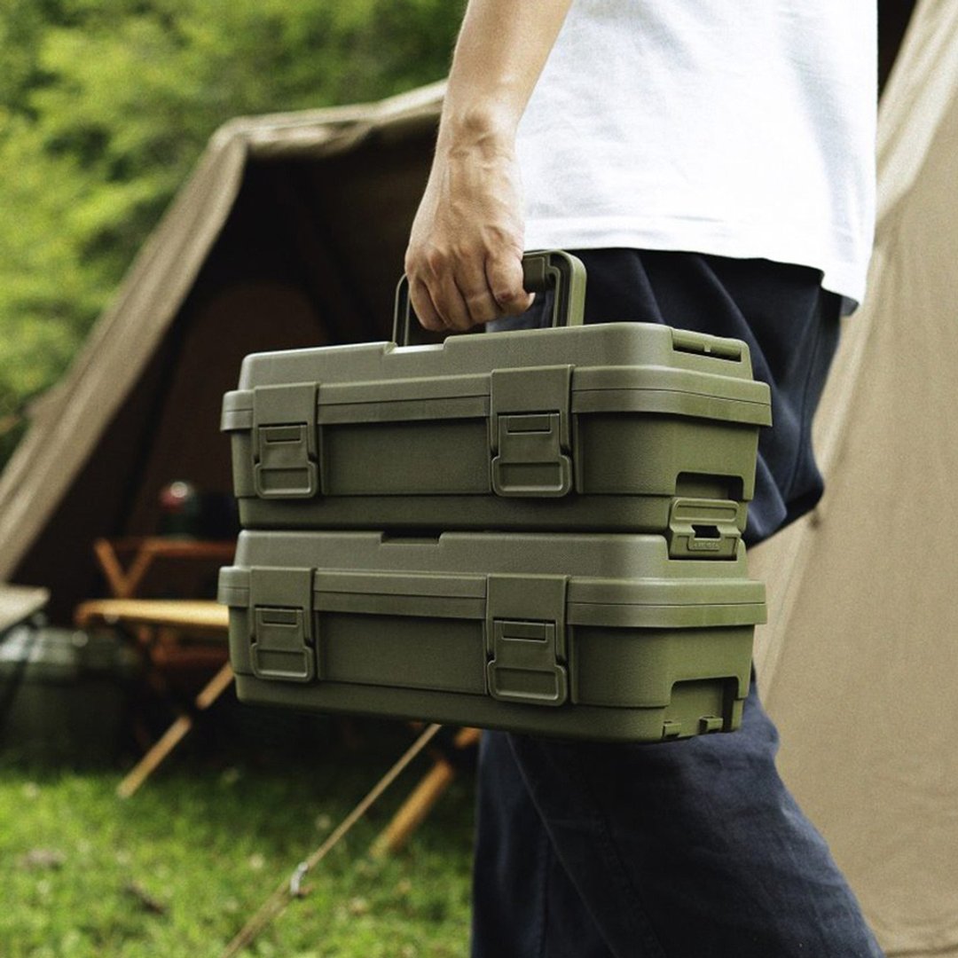 日本RISU TRUNK CARGO日本制可链接层叠组合式工具箱-4L-多色可选 - 收纳用品 - 塑料 绿色