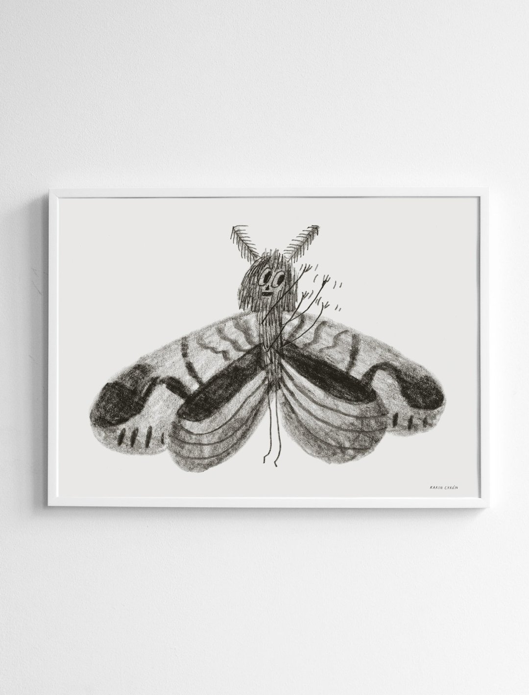 Karin Cyrén  - 瑞典艺术家设计海报 BUTTERFLY POSTER - 海报/装饰画/版画 - 纸 黑色