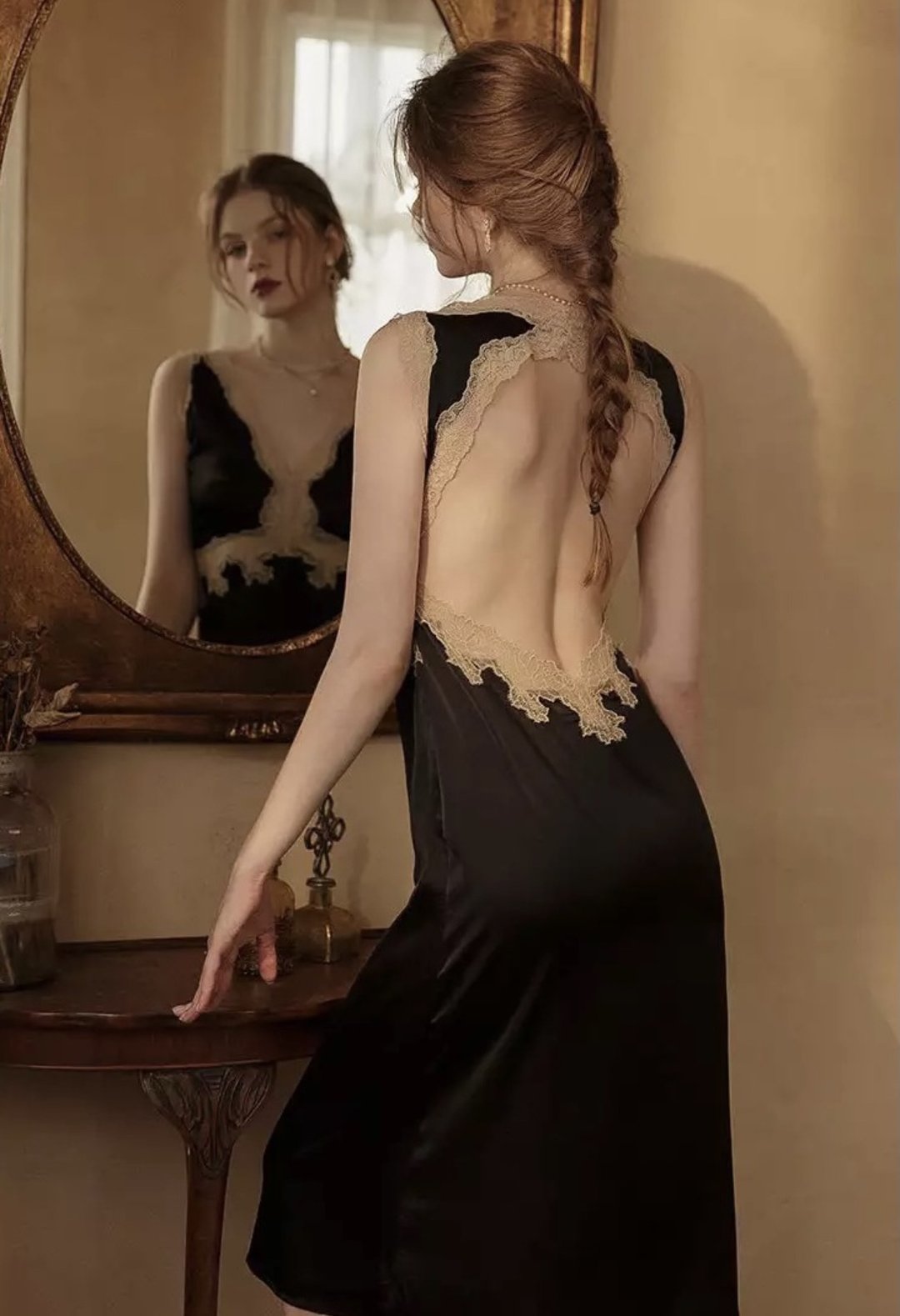 【双11折扣】Silk Lace Sexy Princess Satin short dress - 居家服/睡衣 - 其他材质 
