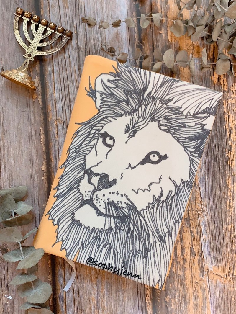 狮子 King of kings 万王之王 圣经书套 笔记本套 手绘插画 书套 - 书衣/书套 - 其他人造纤维 