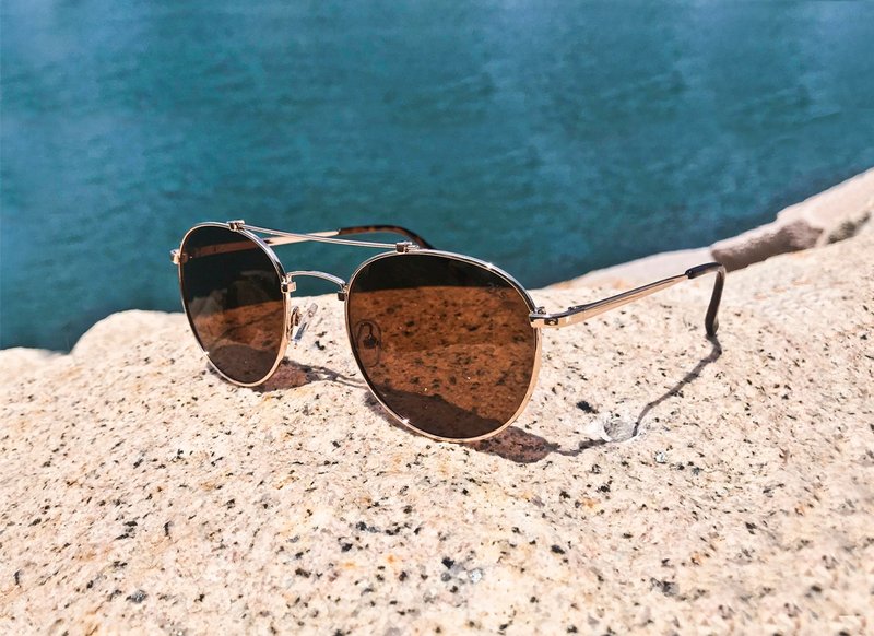 2is JimiC 太阳眼镜 偏光墨镜│双梁大U - 墨镜 - 其他金属 咖啡色