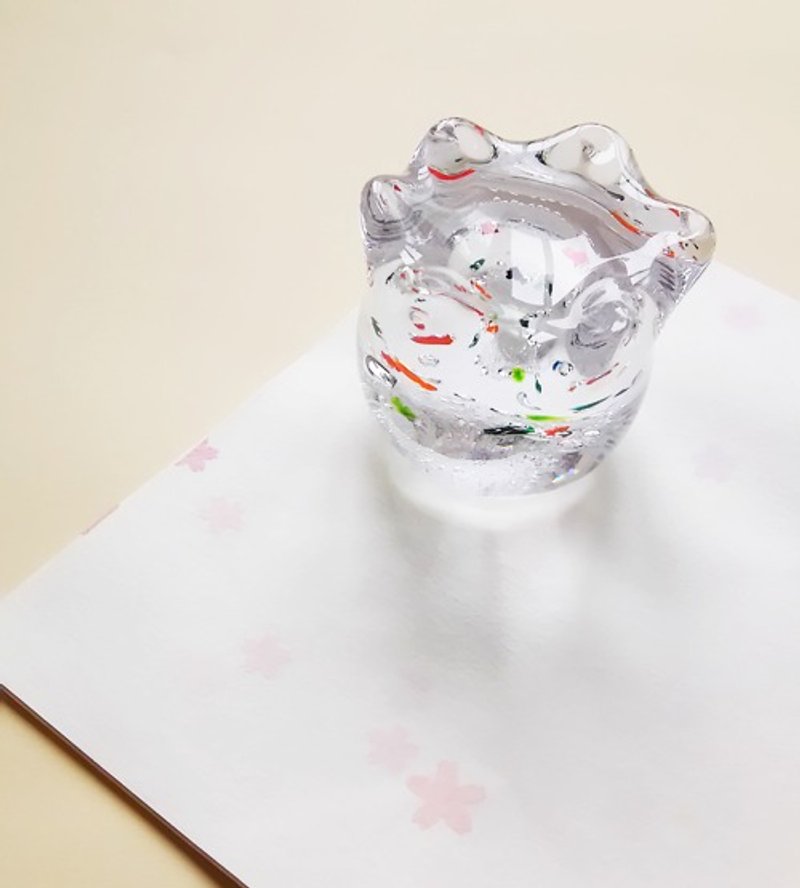 Fishbowl paperweight - 摆饰 - 玻璃 透明