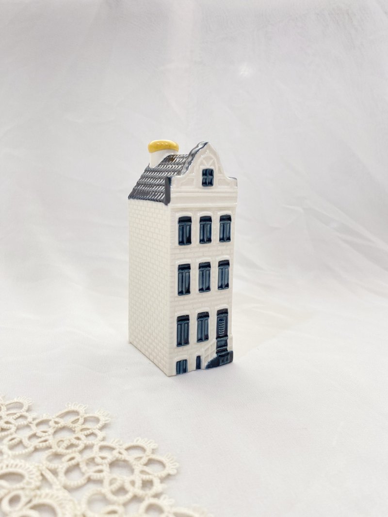 【好日恋物】荷兰KLM皇家航空代尔夫特蓝陶小屋 #58 - 摆饰 - 陶 白色