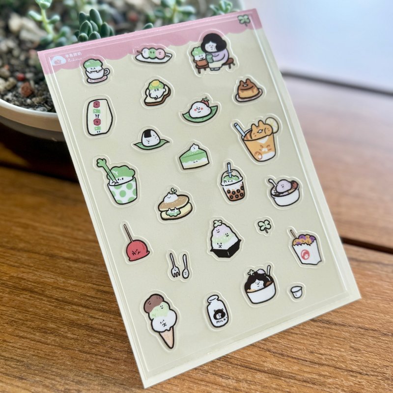 透明图鉴贴纸 - 午后时光 - 贴纸 - 塑料 透明