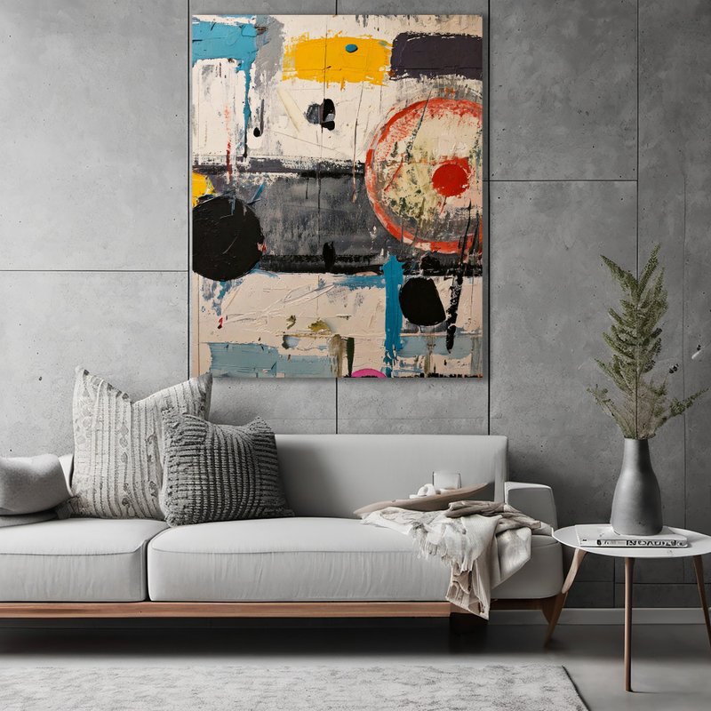 10080抽象画-无框画 | 装饰画 | 油画 | 挂画 | 室内设计 |入厝礼 - 海报/装饰画/版画 - 其他材质 多色