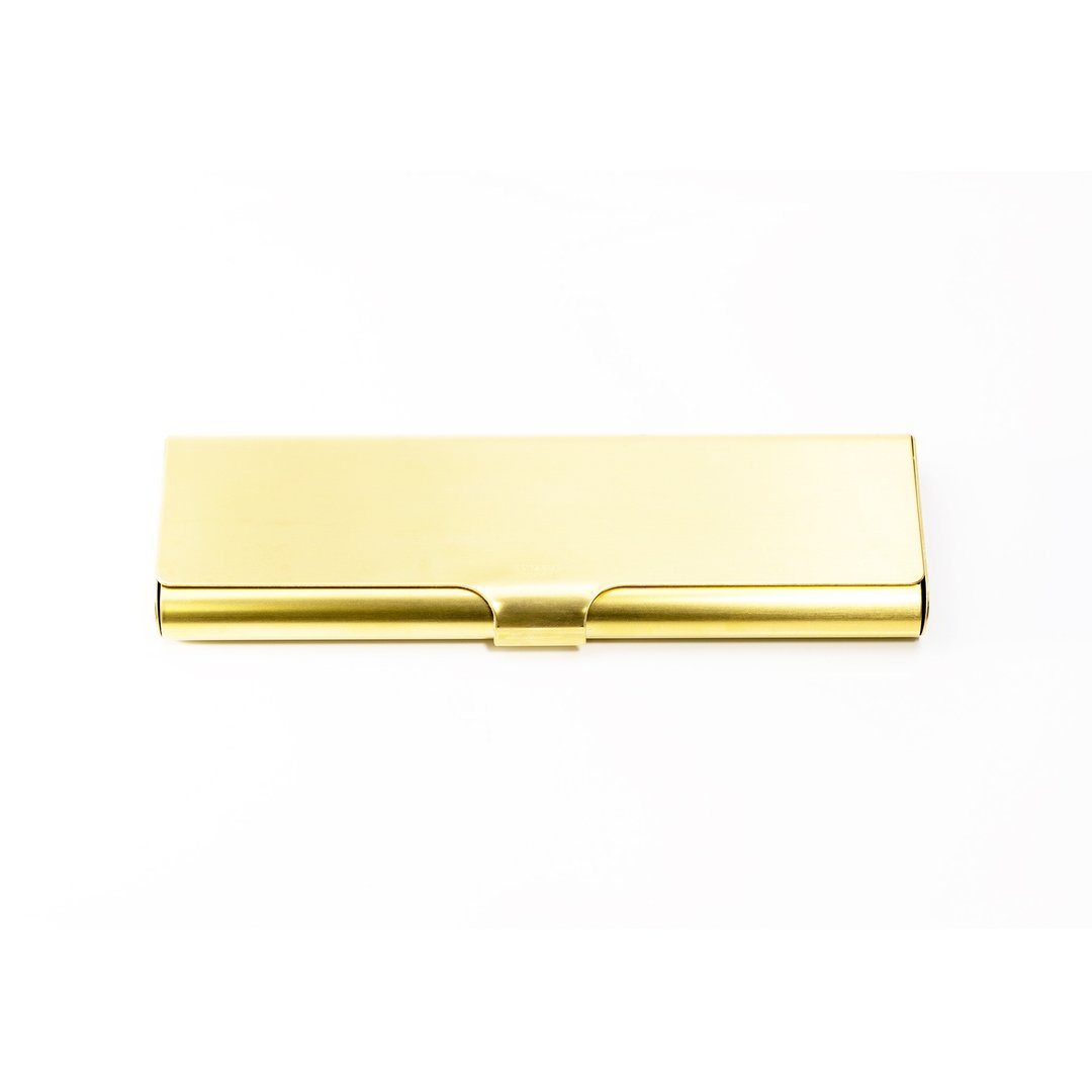 BRASS PEN CASE 黄铜铅笔盒 - 铅笔盒/笔袋 - 其他金属 金色