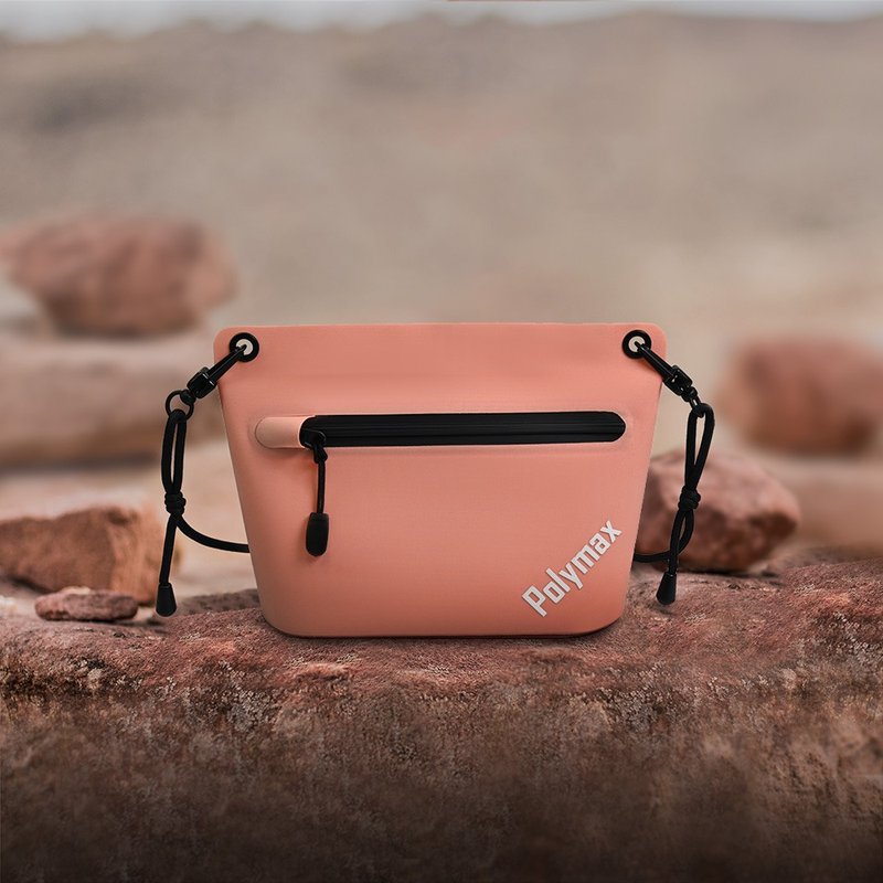 防水随身三角包-鲑鱼粉/侧背包/轻量化 - 侧背包/斜挎包 - 防水材质 粉红色