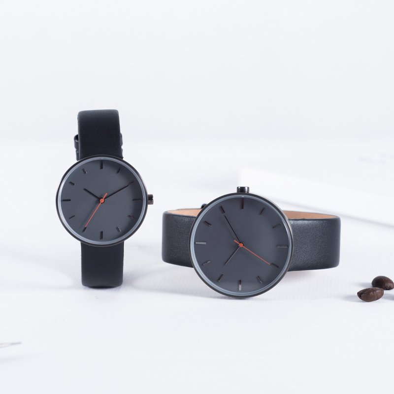 Minimal Watches: Cafe 'Collection Vol.02 - Black Tea. - 女表 - 真皮 黑色