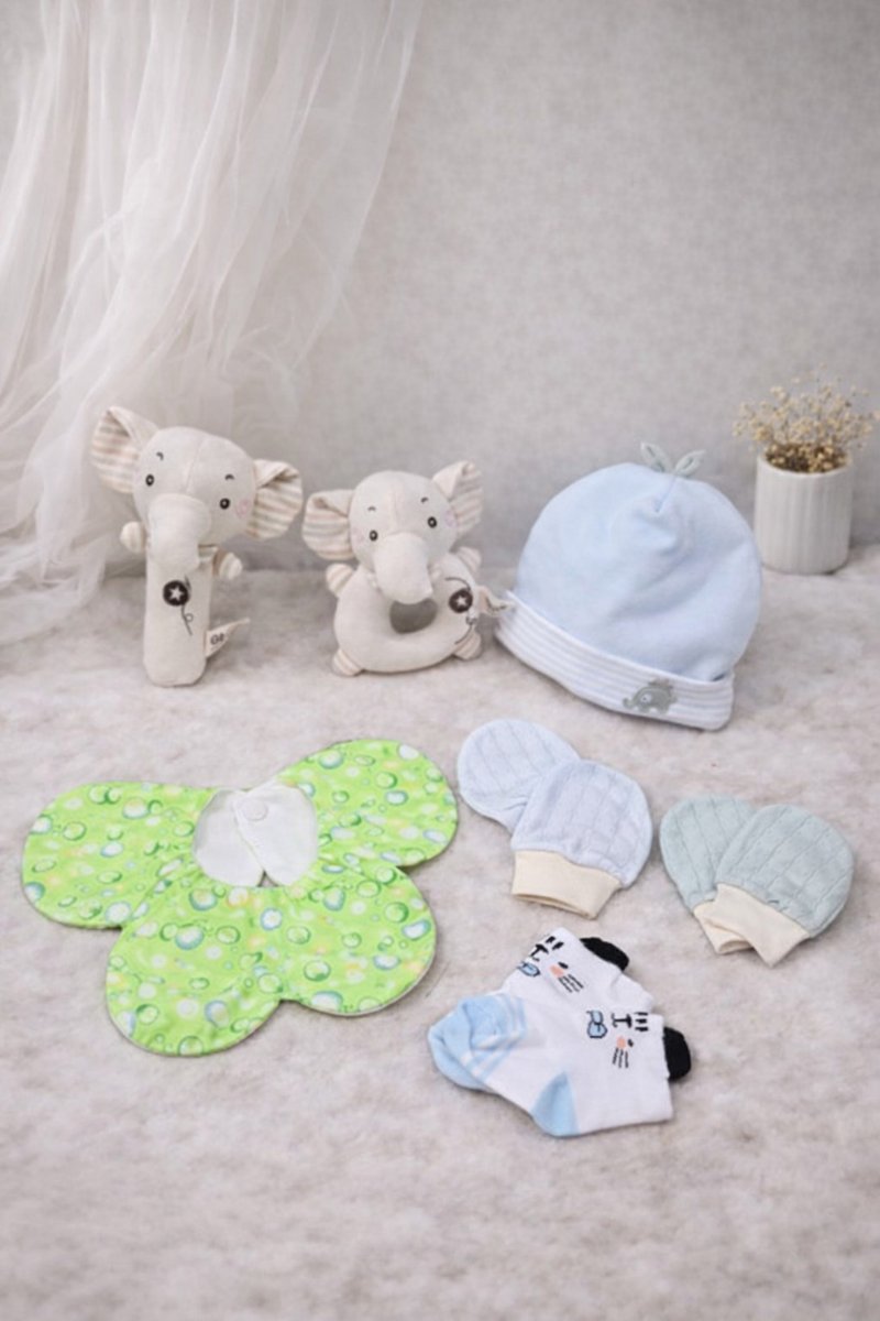 限量手作满月礼盒 韩日纯棉口水巾・人气宝宝礼物首选 - 围嘴/口水巾 - 棉．麻 多色