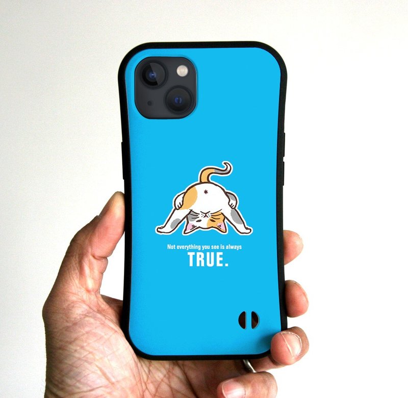 Grip iPhone 手机壳 - 偷窥猫蓝 - 手机壳/手机套 - 塑料 蓝色